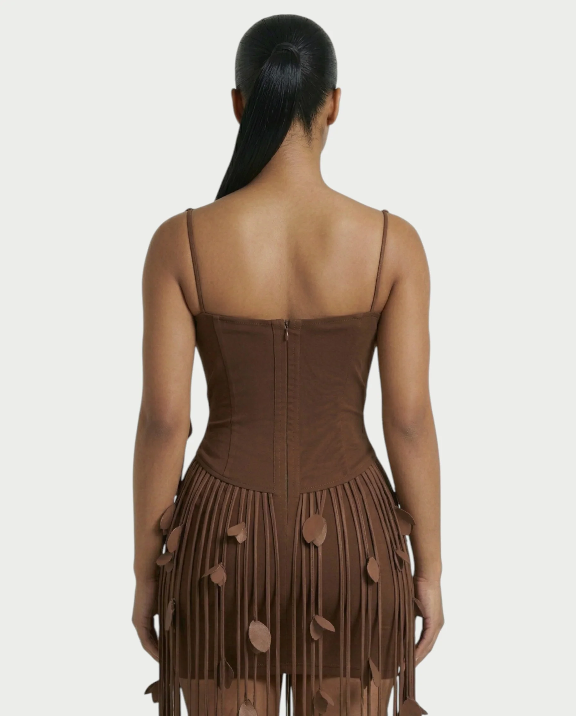 AYONA Camisole Top & High-waisted Tassel Skirt Set - Image 5