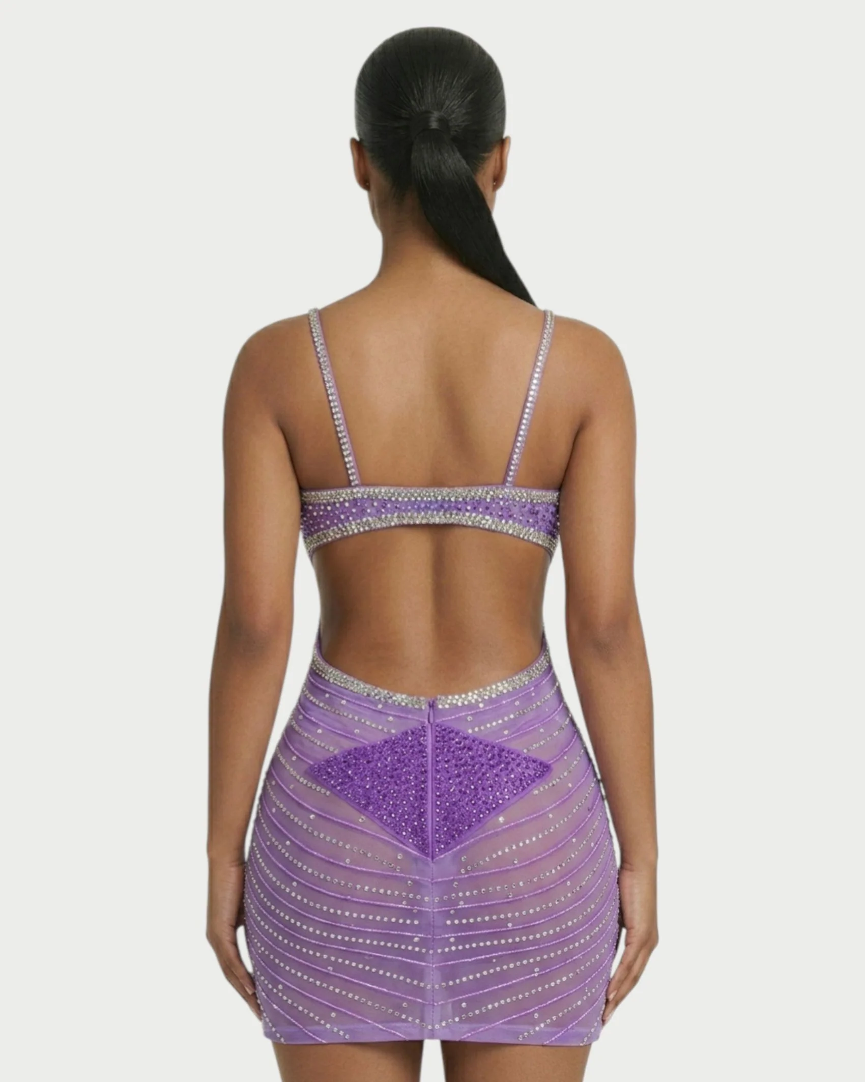 BRELLIE Crystal Cut-out Bodycon Mini Dress - Image 20