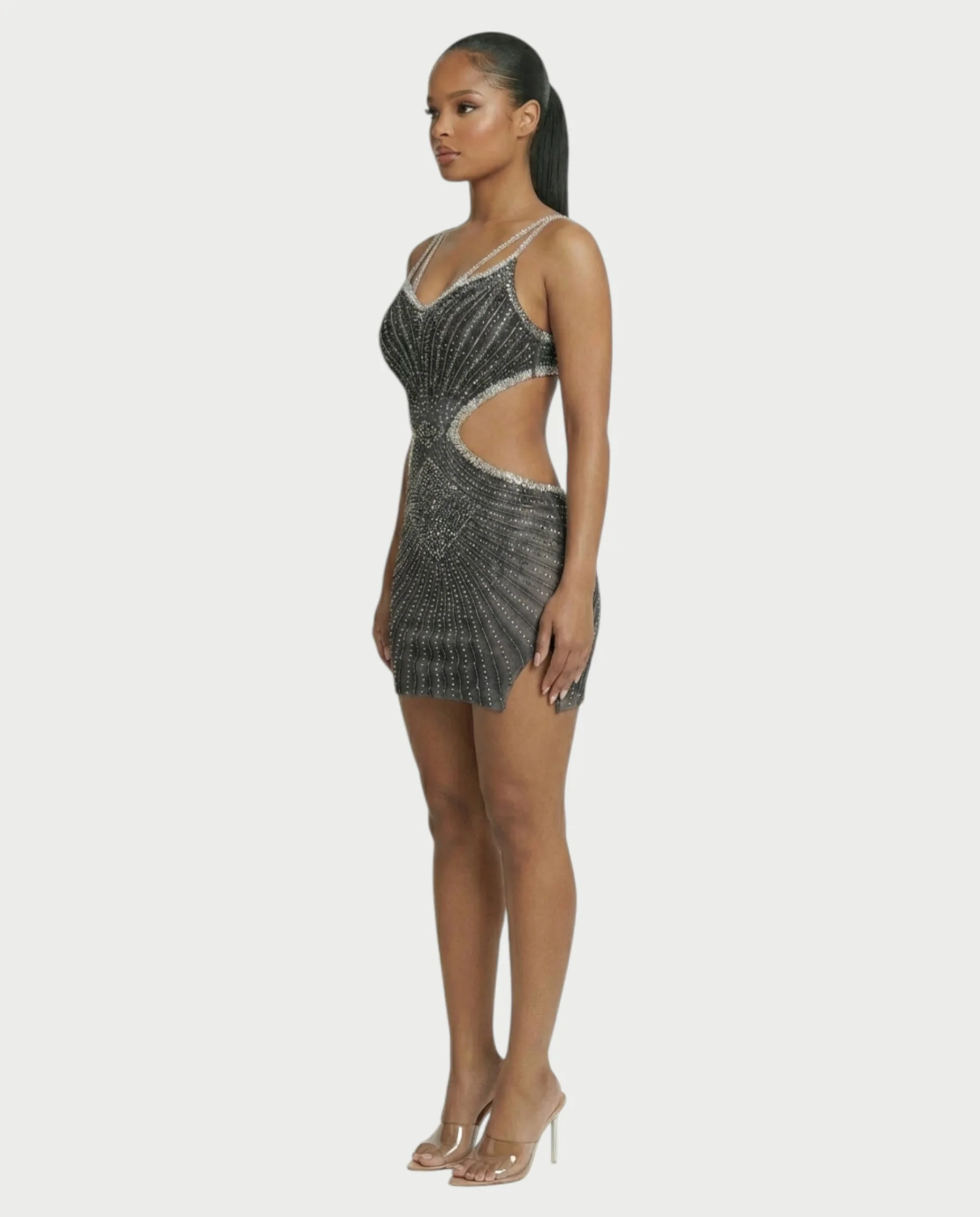 BRELLIE Crystal Cut-out Bodycon Mini Dress - Image 23