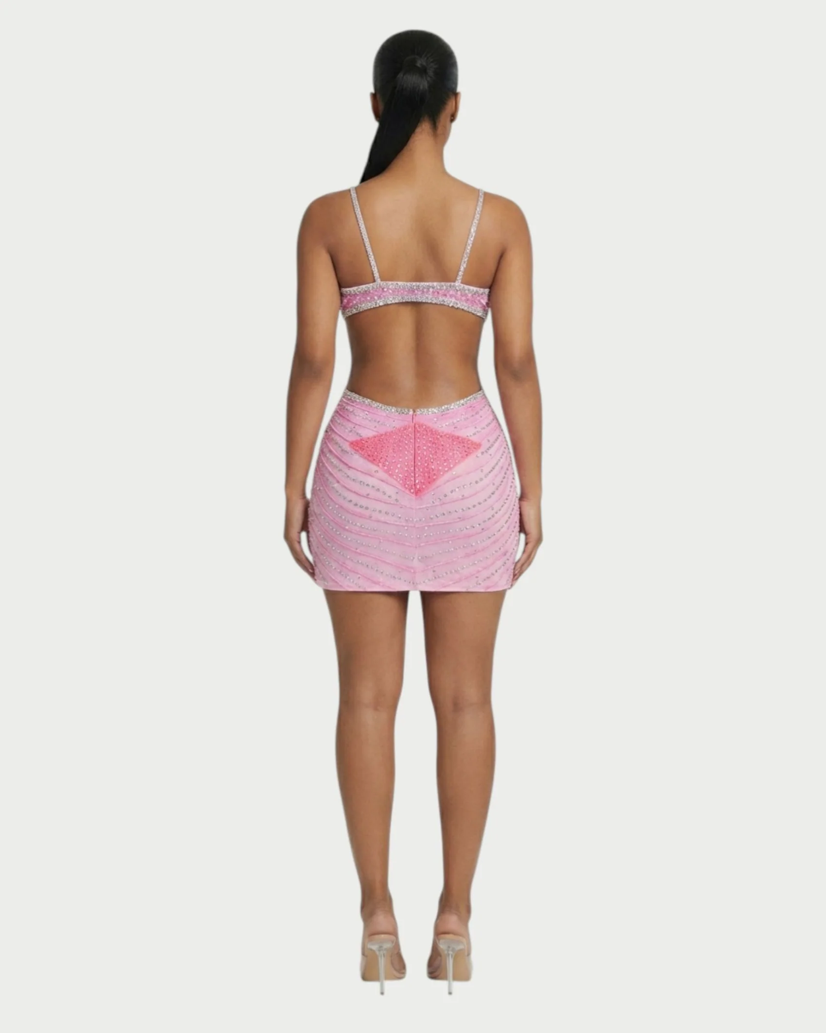 BRELLIE Crystal Cut-out Bodycon Mini Dress - Image 27