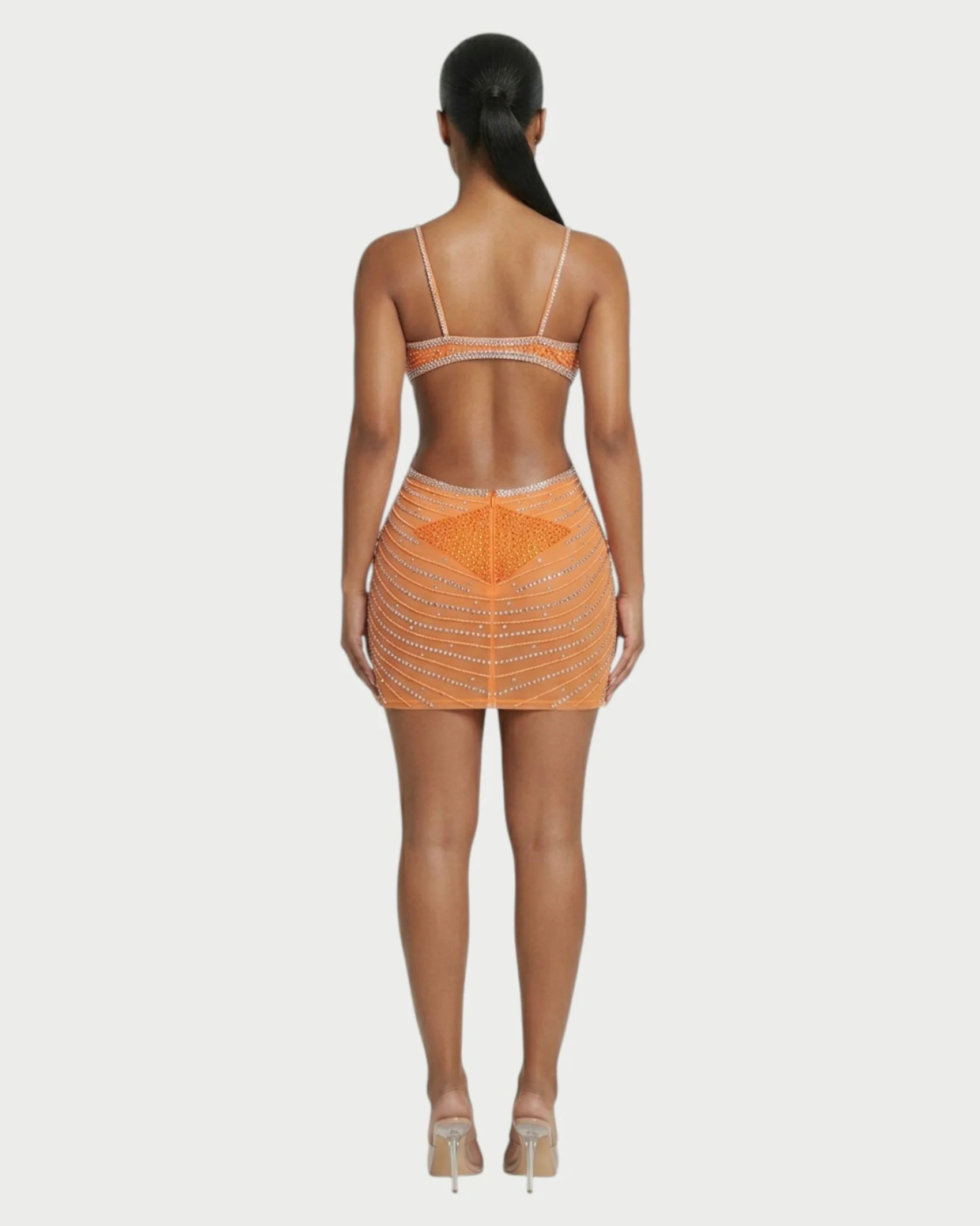 BRELLIE Crystal Cut-out Bodycon Mini Dress - Image 47