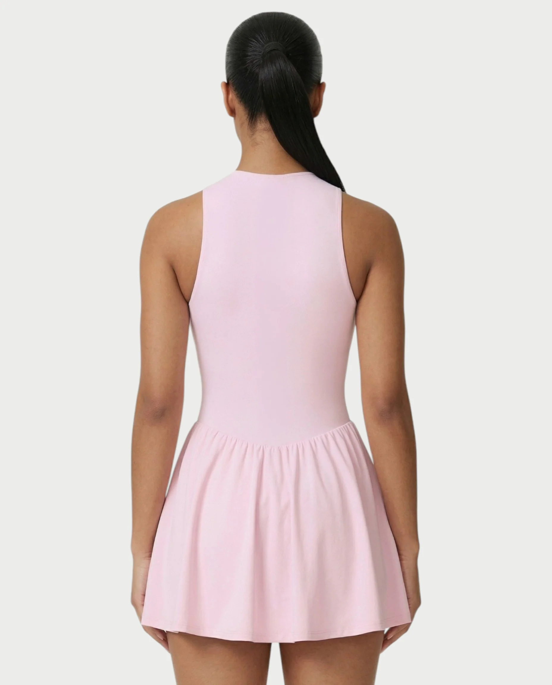 CAPRICE Zip-Front Sport Flared Tennis Skirt Mini Dress - Image 15