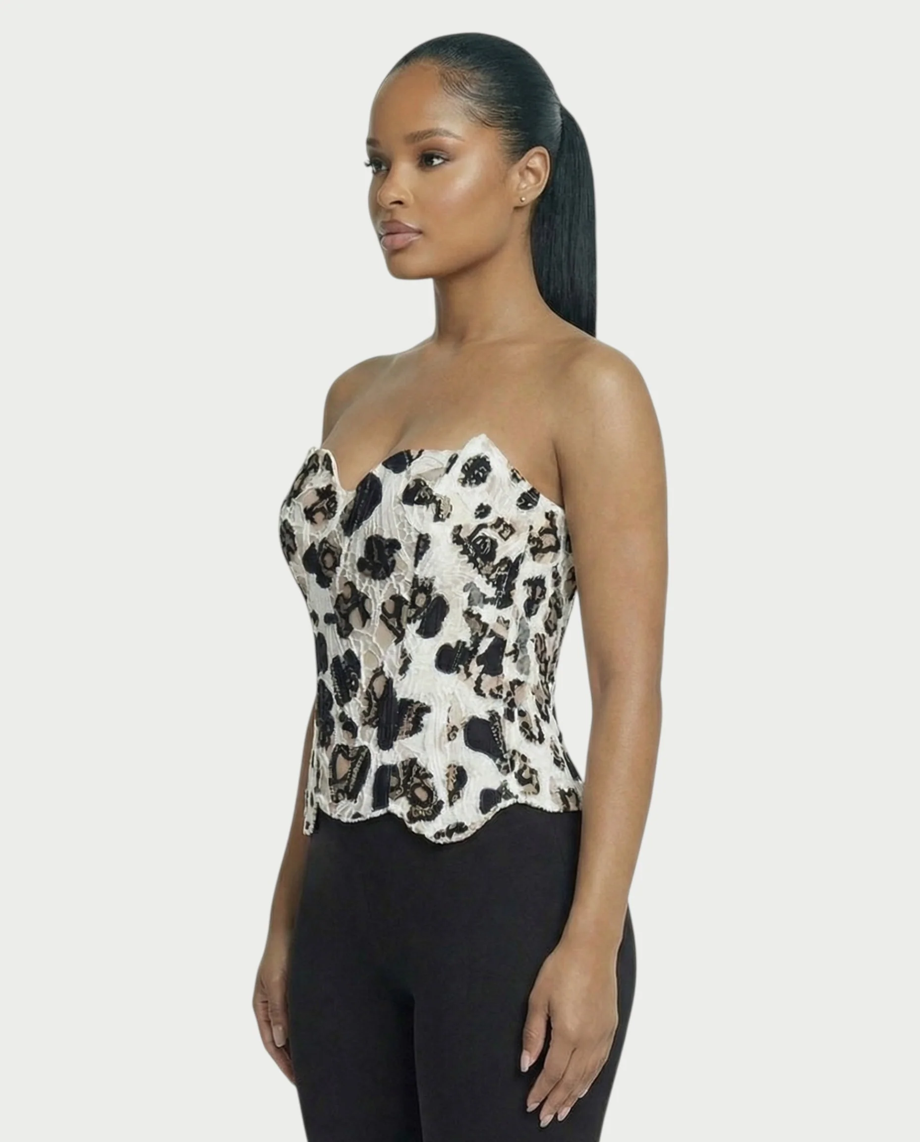 MARISSA Guipure Lace-up Back Corset Top - Image 15