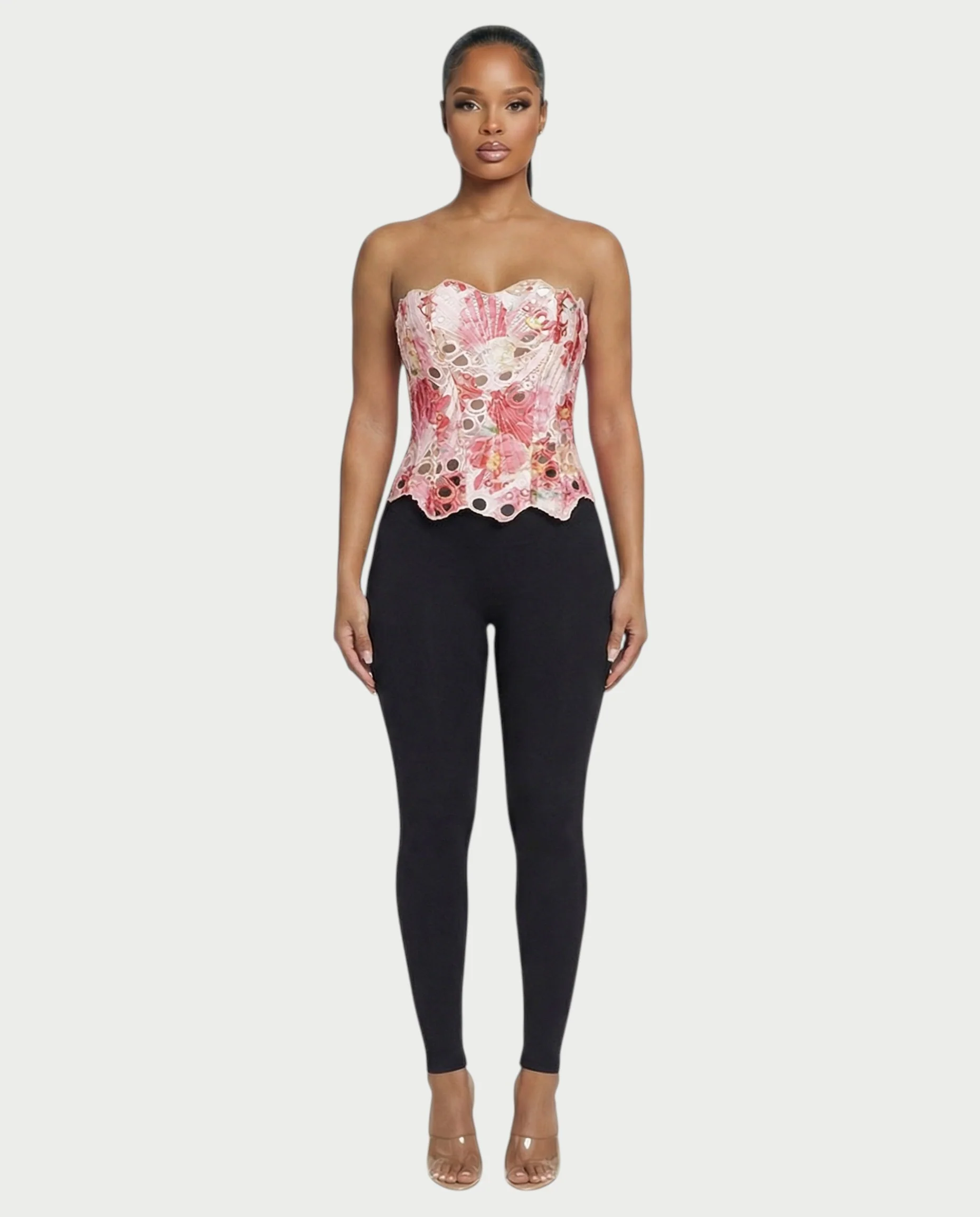 MARISSA Guipure Lace-up Back Corset Top - Image 4