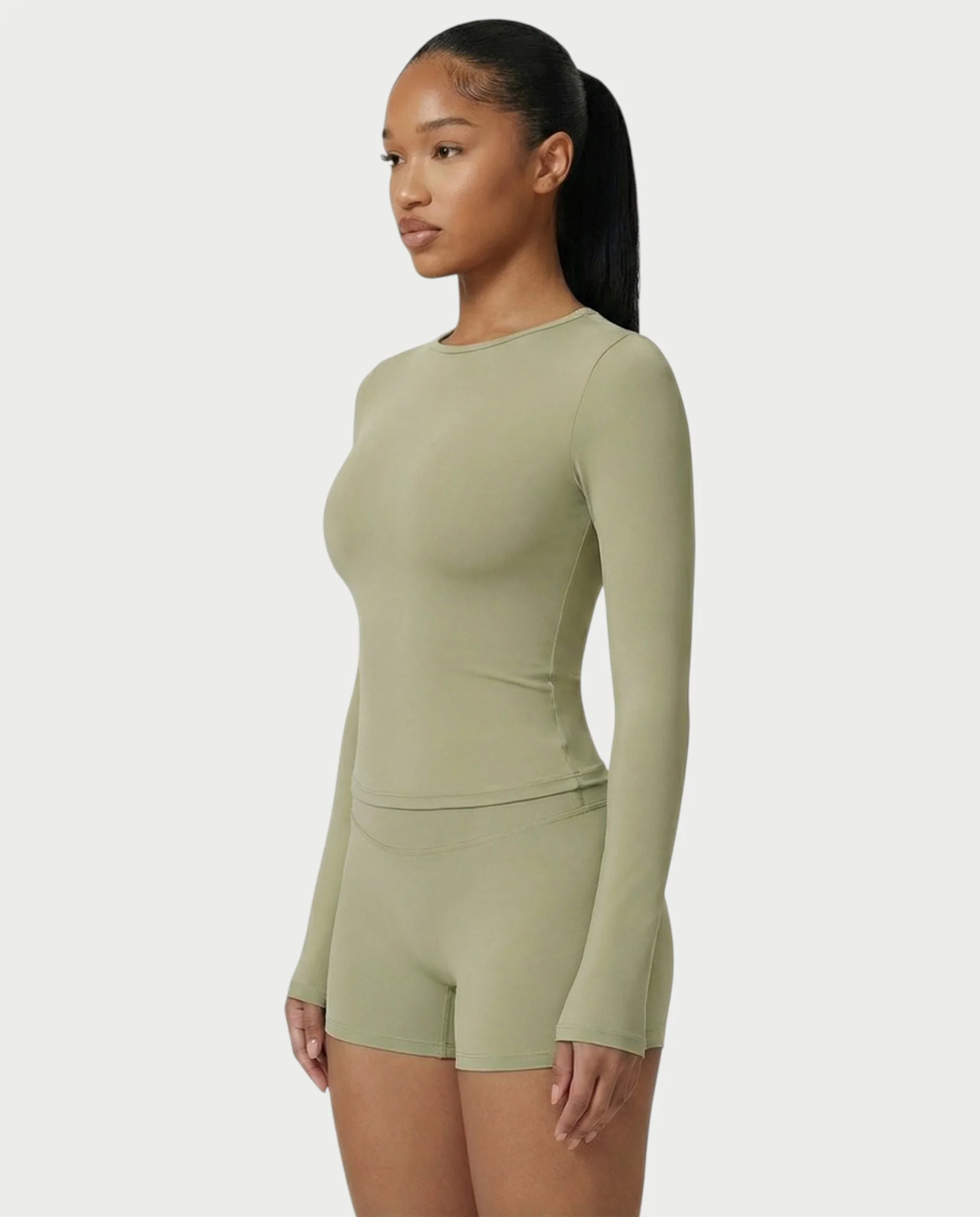 MELYA Long Sleeve Sporty Crew Neck Top - Image 15