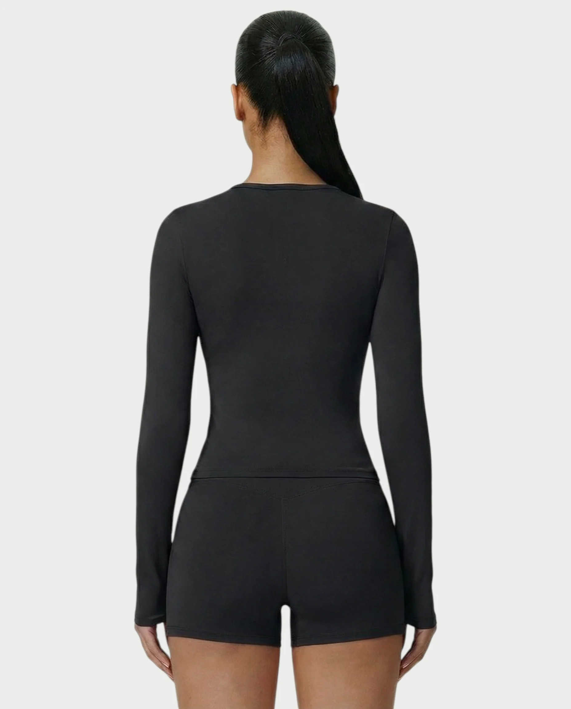 MELYA Long Sleeve Sporty Crew Neck Top - Image 26