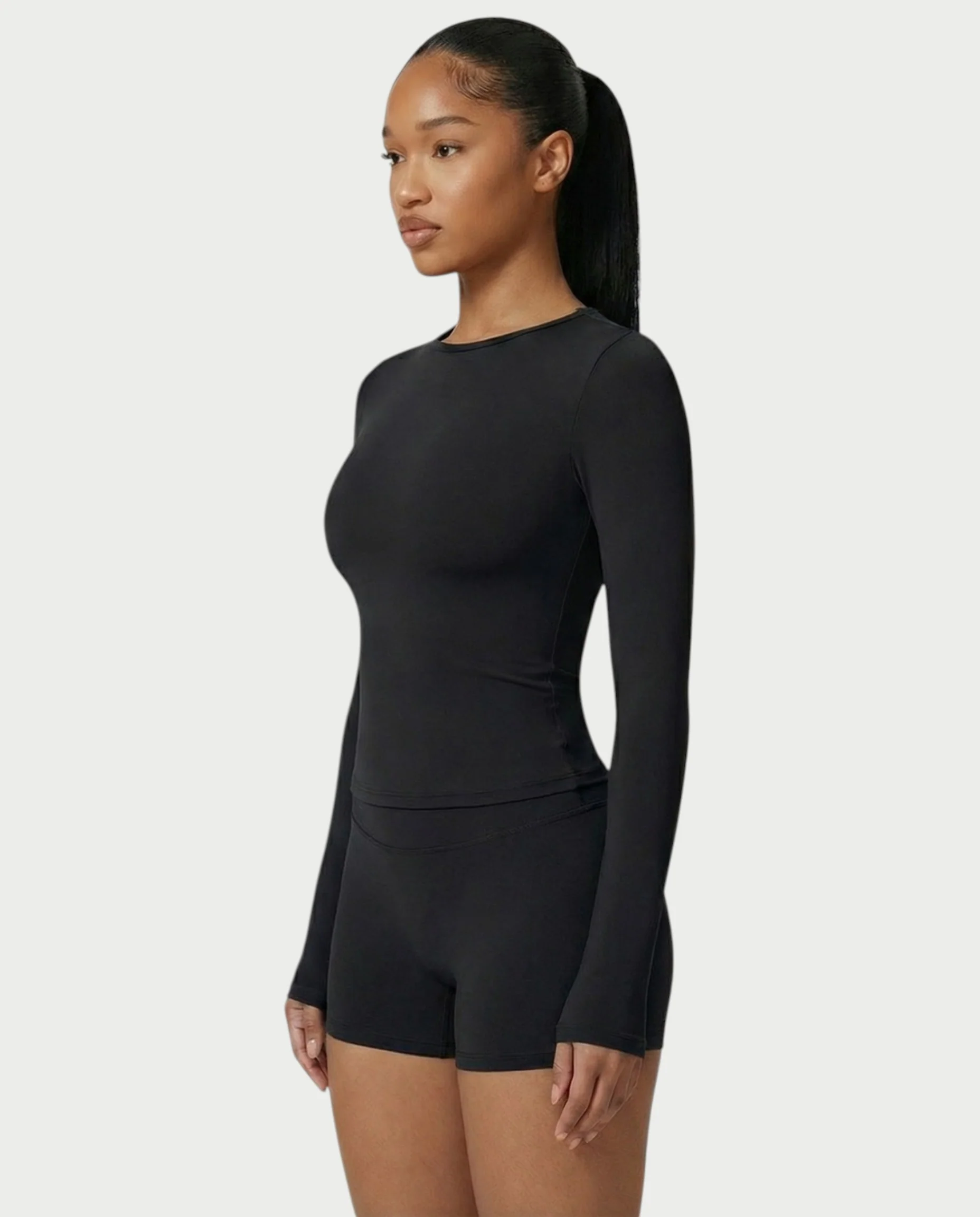 MELYA Long Sleeve Sporty Crew Neck Top - Image 27