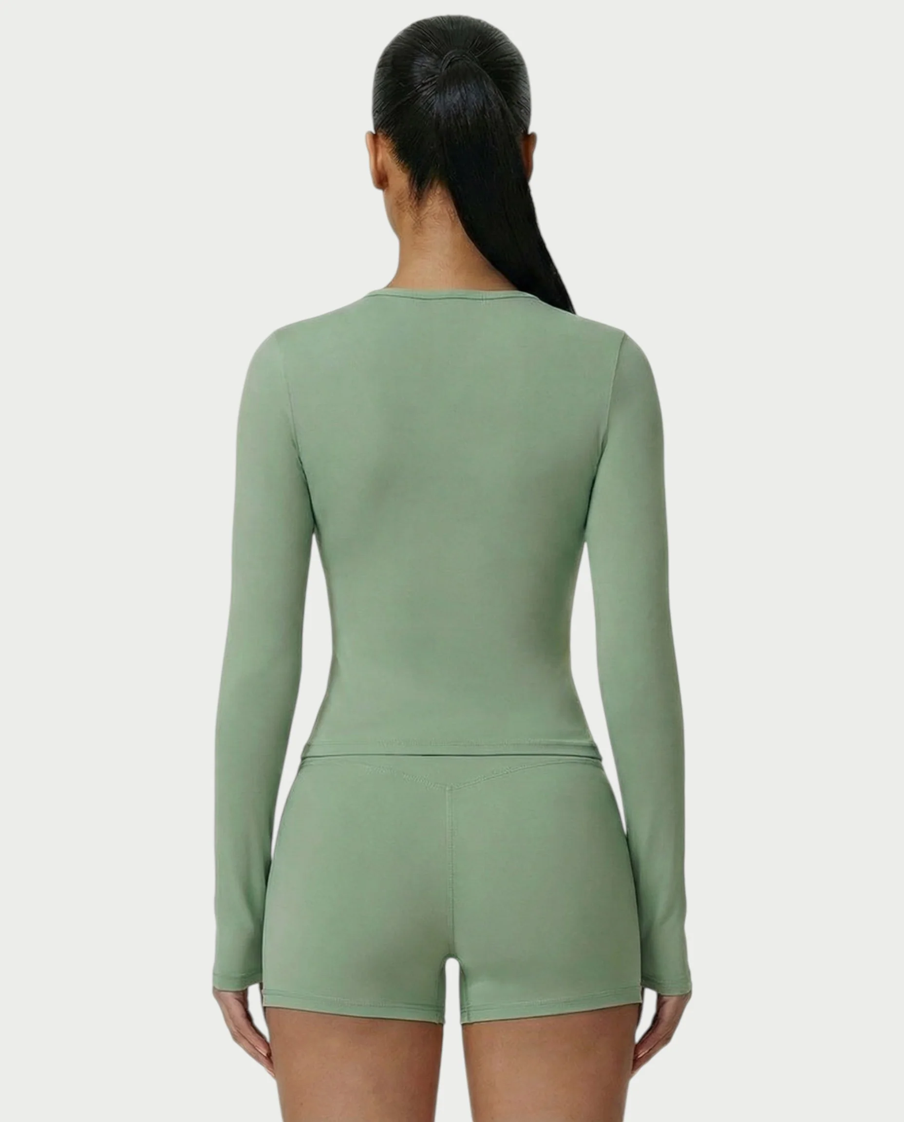 MELYA Long Sleeve Sporty Crew Neck Top - Image 46