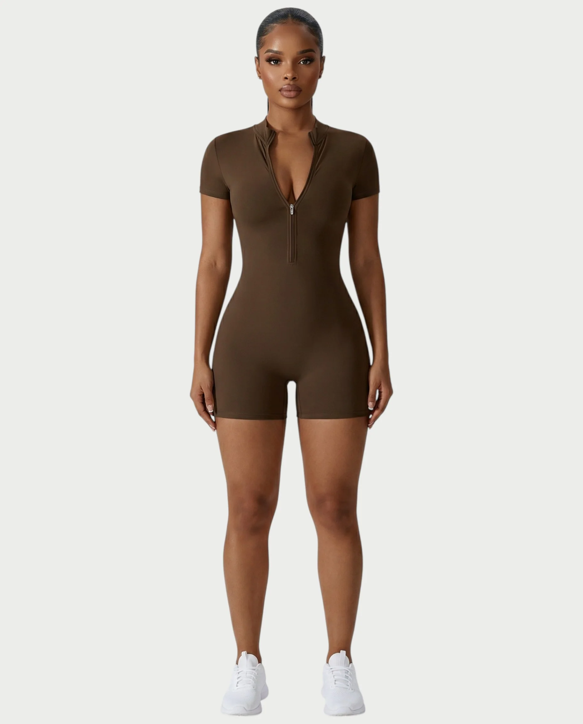 OLYRA Short Sleeve Romper - Image 6