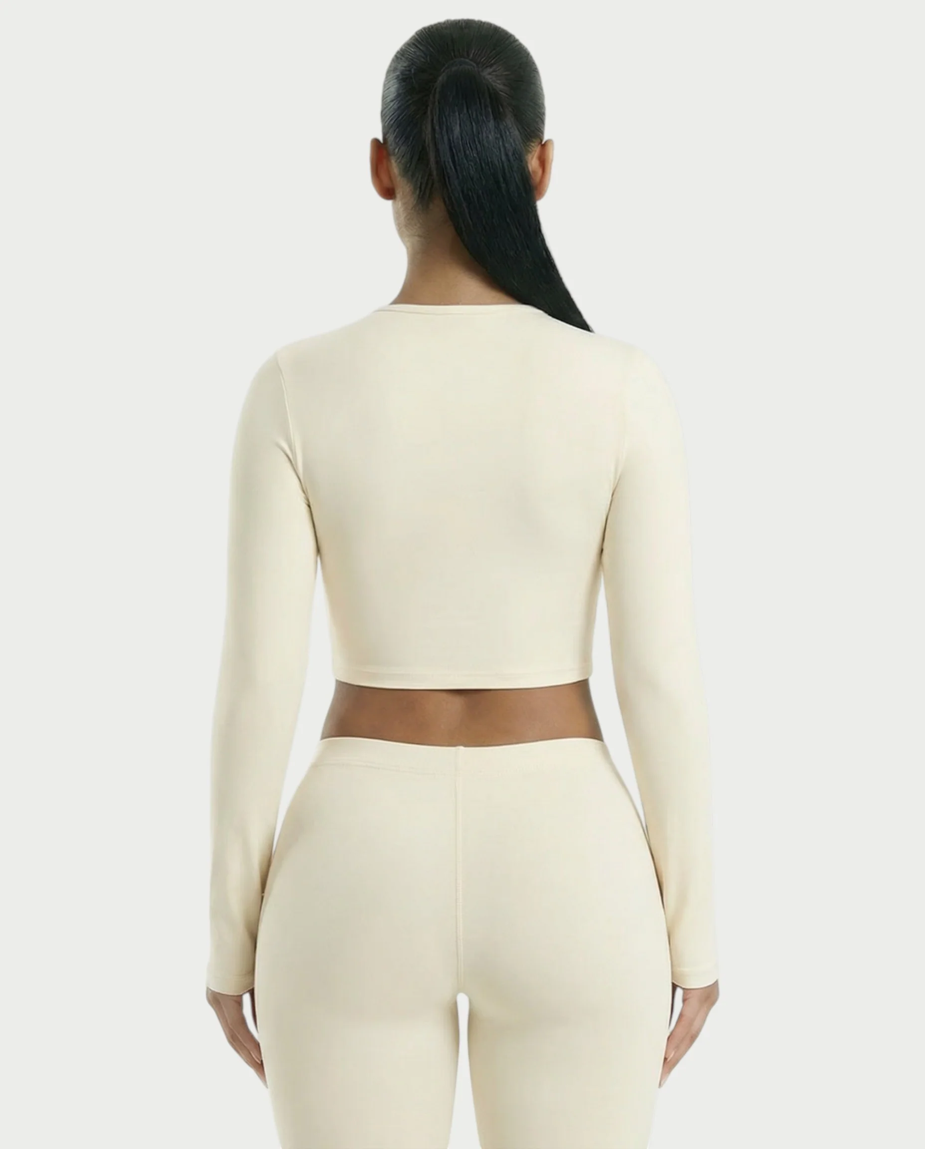VANNA Long-Sleeve Waist Cinching Slim-Fit Top - Image 10